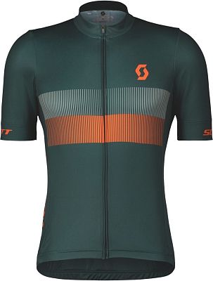 Превью  Велоджерси с коротким рукавом SCOTT RC Team 10 Aruba Green/Braze Orange